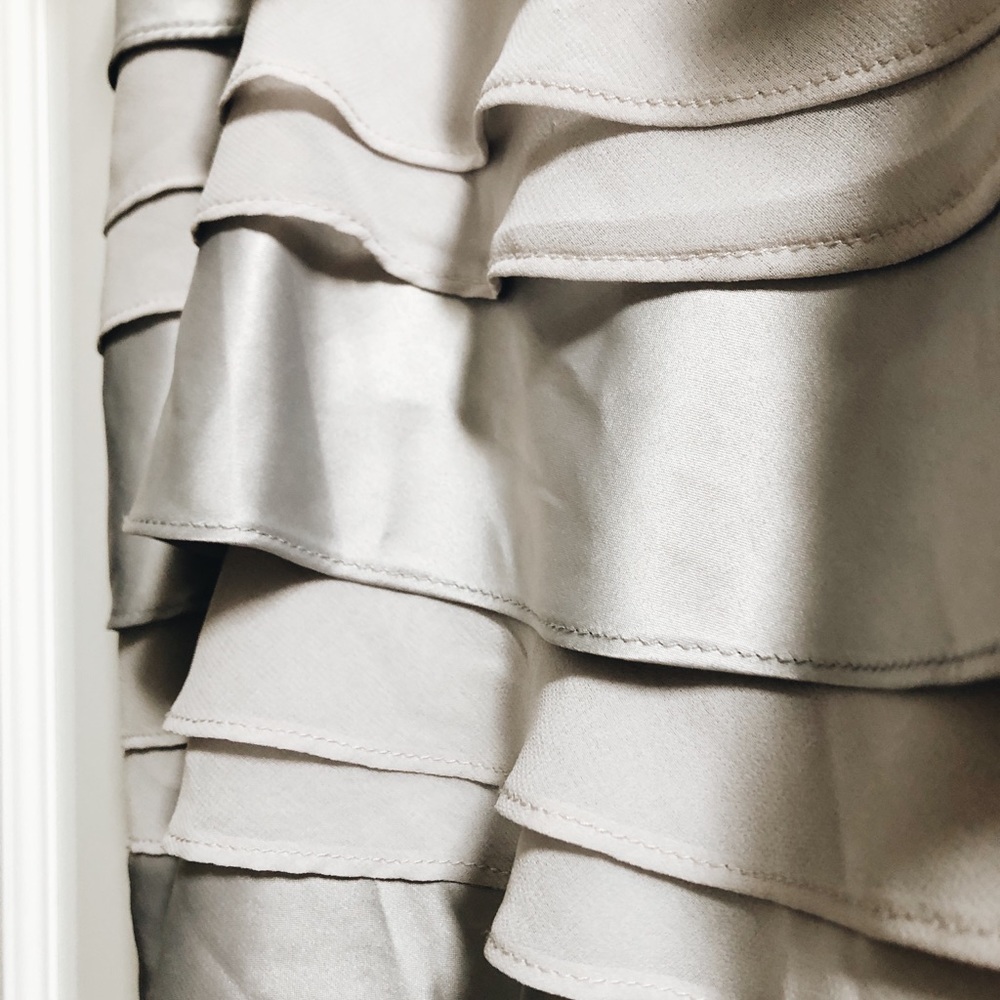 Silver Ruffle Dress - Picture 3 of 3